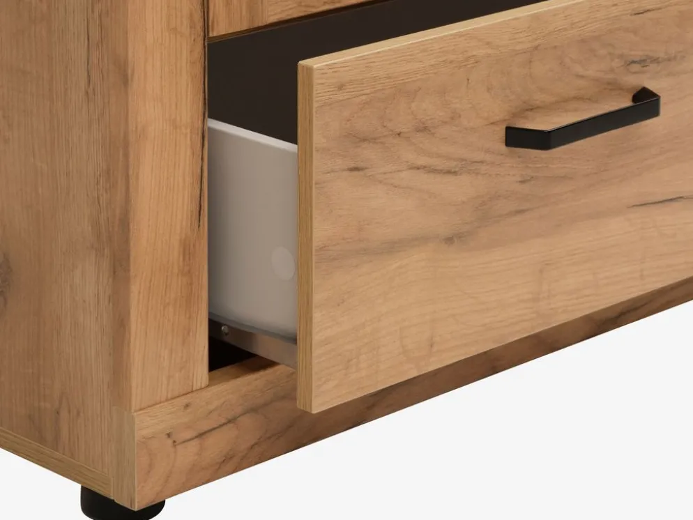 LINTRUPVitrine LINTRUP 2 portes coloris chêne naturel