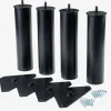 LOFJORDENPieds de lit Ø5xH23cm LOFJORDEN acier noir 4pcs/pqt