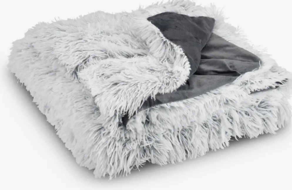 LOTUSPlaid LOTUS 135x195 blanc/gris