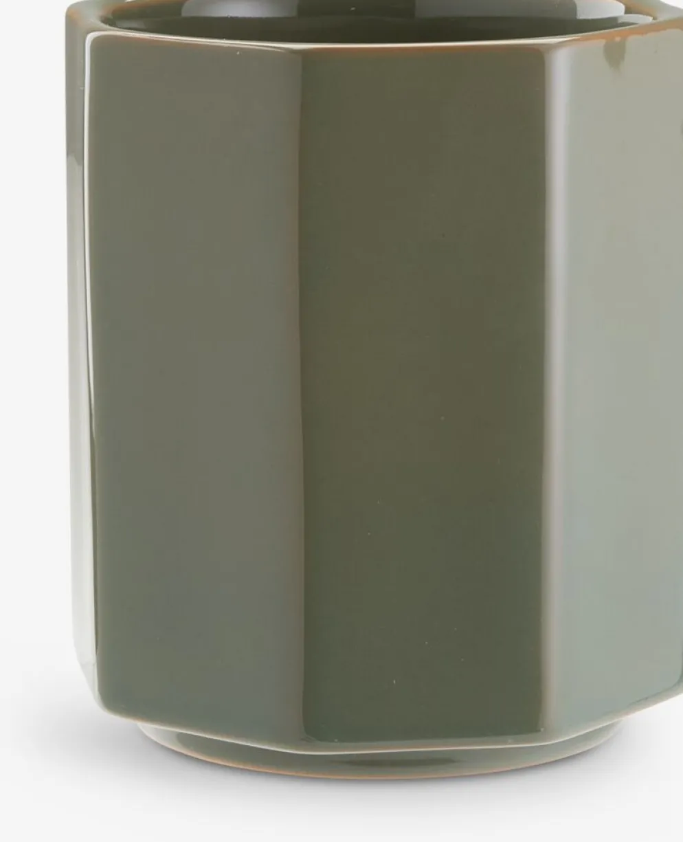 LUCASCache-pot LUCAS Ø14xH16 cm vert foncé