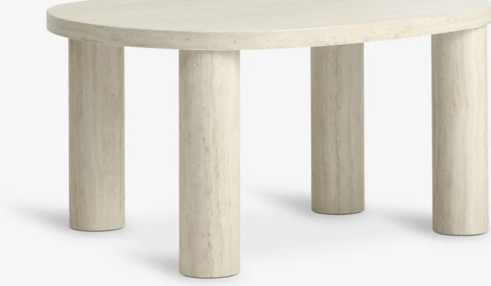 LUNDEBORGTable basse LUNDEBORG 68x85 coloris travertin