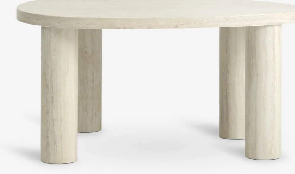 LUNDEBORGTable basse LUNDEBORG 68x85 coloris travertin