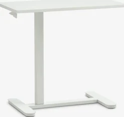 LUNDTOFTBureau à hauteur réglable a/vérin à gaz LUNDTOFT 40x70 blanc