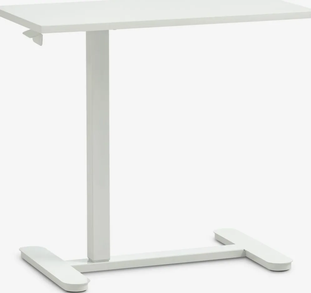 LUNDTOFTBureau à hauteur réglable a/vérin à gaz LUNDTOFT 40x70 blanc