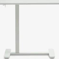 LUNDTOFTBureau à hauteur réglable a/vérin à gaz LUNDTOFT 40x70 blanc