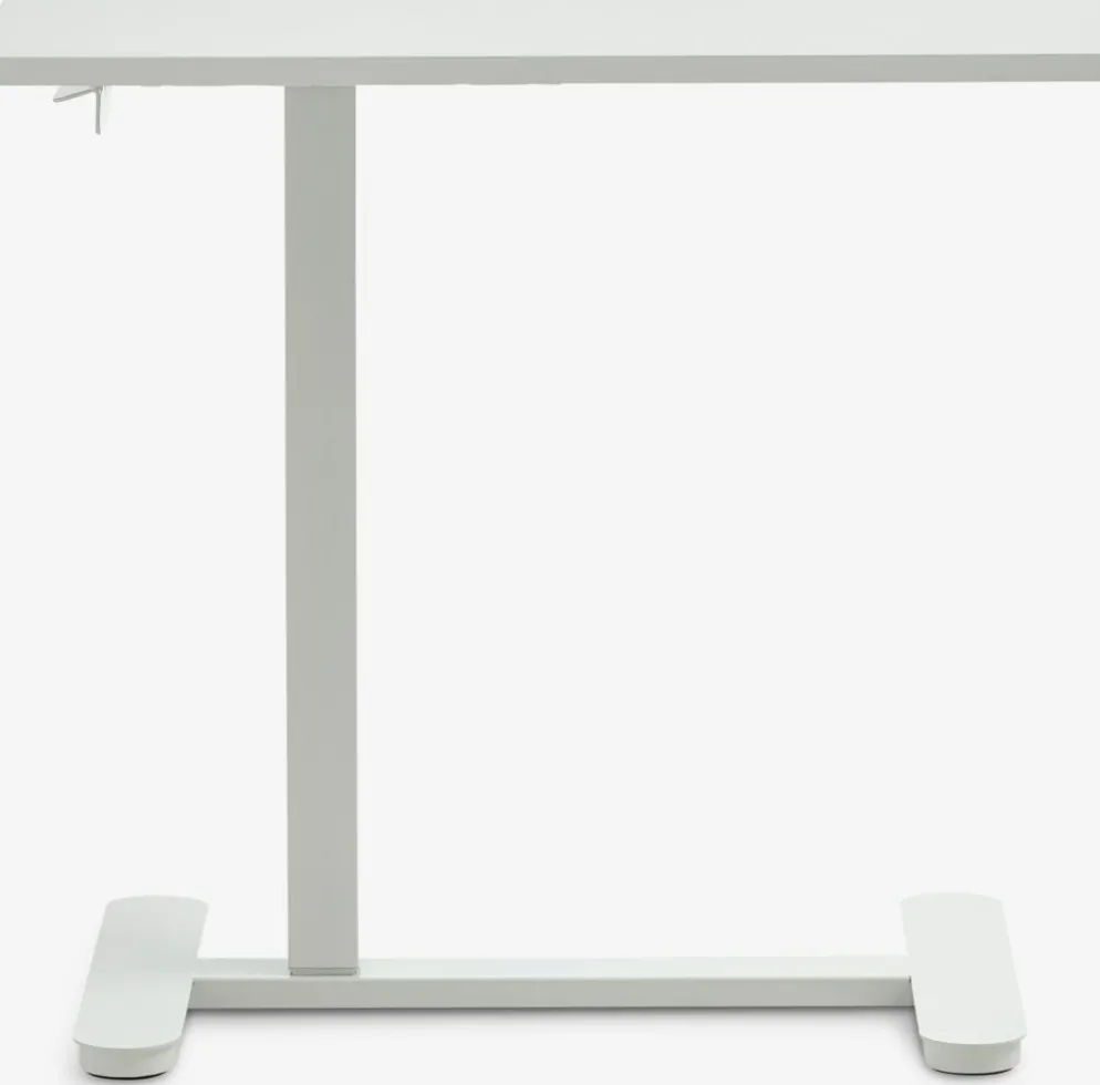 LUNDTOFTBureau à hauteur réglable a/vérin à gaz LUNDTOFT 40x70 blanc
