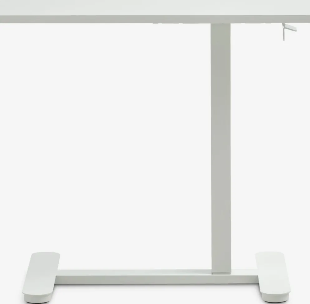 LUNDTOFTBureau à hauteur réglable a/vérin à gaz LUNDTOFT 40x70 blanc