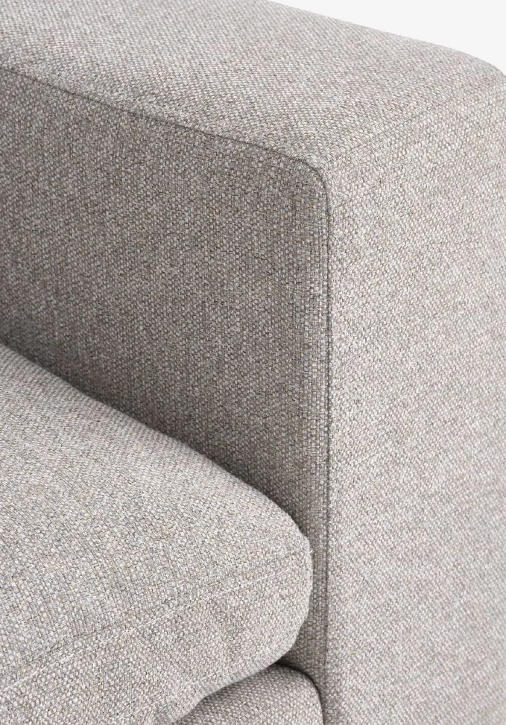 LYBYCanapé modulable LYBY 5 personnes angle tissu sable