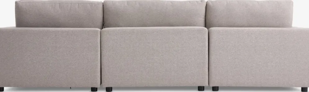 LYBYCanapé modulable LYBY 5 personnes angle tissu sable