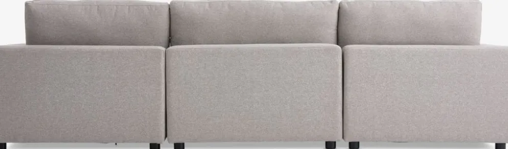 LYBYCanapé modulable LYBY 3 places tissu sable