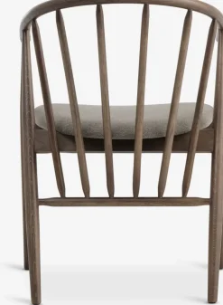 LYKSBORGChaise LYKSBORG chêne foncé/tissu sable foncé