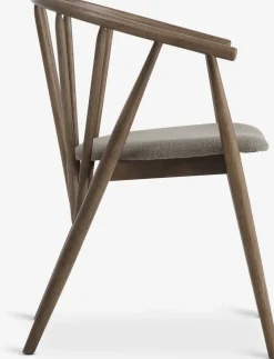 LYKSBORGChaise LYKSBORG chêne foncé/tissu sable foncé
