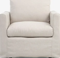 LYNGAAFauteuil LYNGAA housse amovible tissu beige