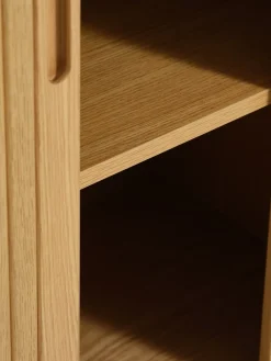 LYNGVIGArmoire LYNGVIG 90 cm 2 portes tambours chêne naturel