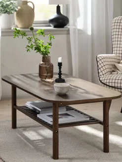 LYNGVIGTable basse LYNGVIG 60x110 1 tablette chêne foncé