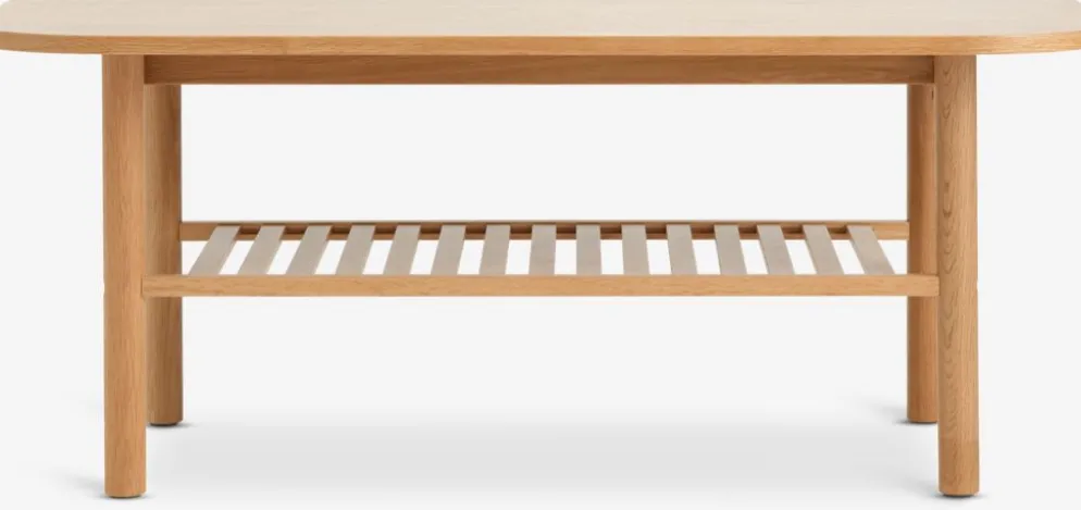 LYNGVIGTable basse LYNGVIG 60x110 a/tablette chêne naturel