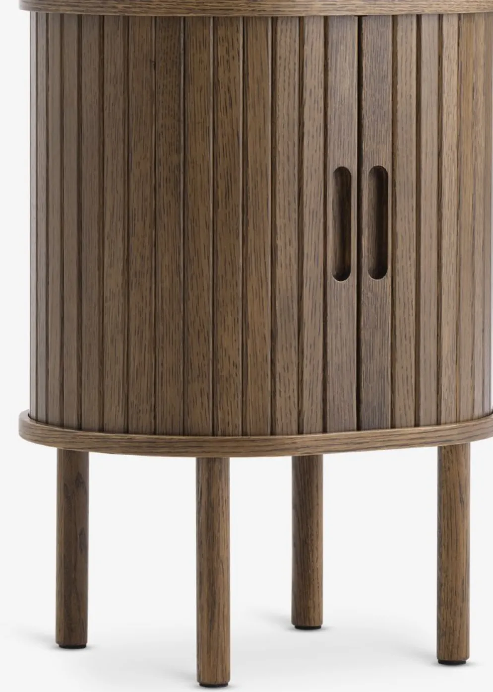 LYNGVIGTable de nuit LYNGVIG 2 portes tambours chêne foncé