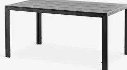 MADERUP + LOMMAMADERUP L150 table noir + 4 LOMMA chaises inclinable noir