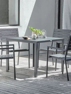 MADERUPTable de jardin MADERUP l90xL90 noir