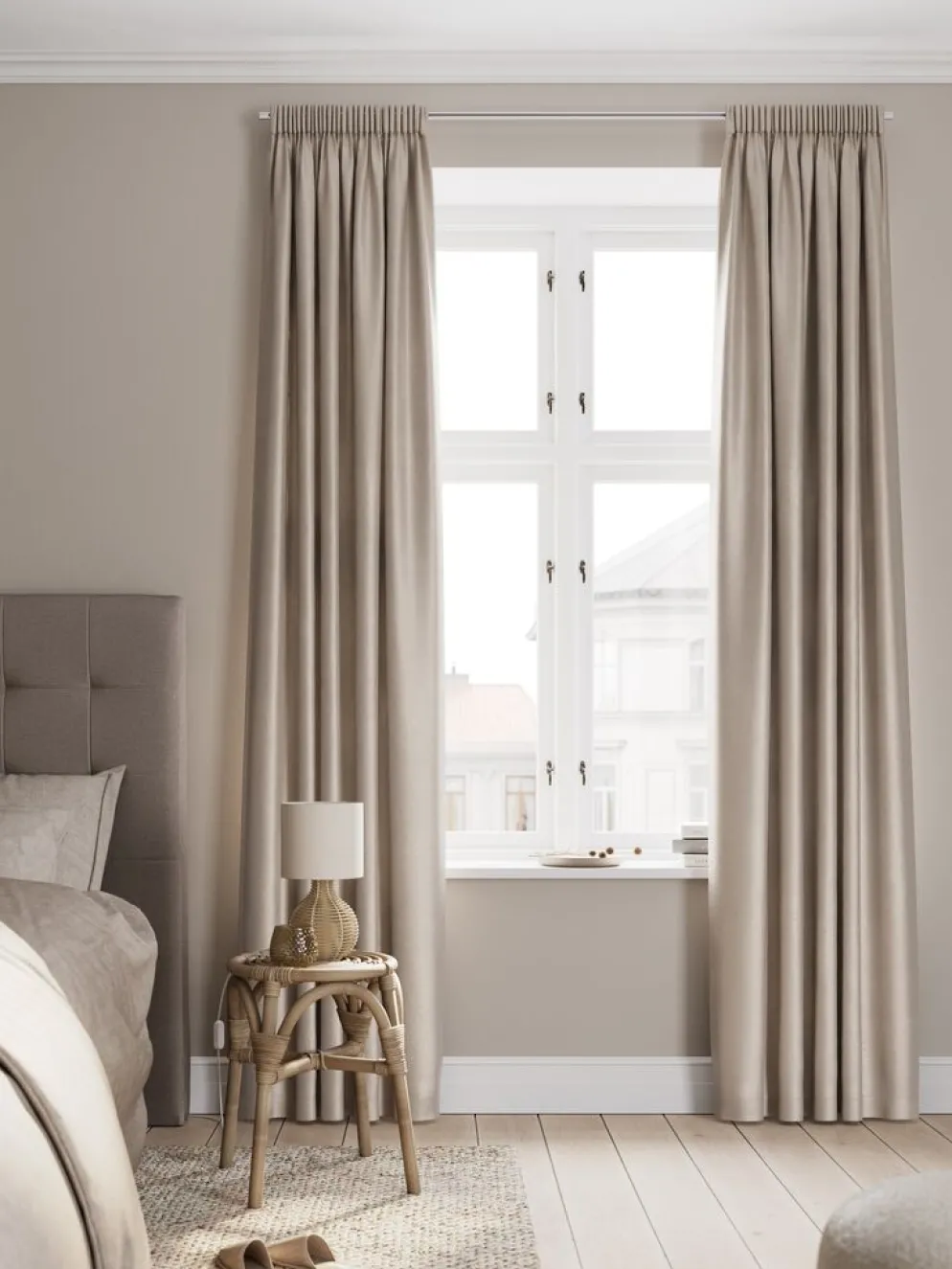 MAGELUNGENRideau tamisant MAGELUNGEN 1x140x245 beige