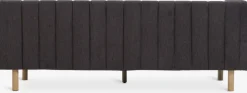 MAGLEBYCanapé MAGLEBY 3 places tissu brun foncé