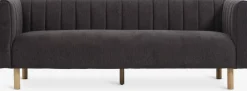 MAGLEBYCanapé MAGLEBY 3 places tissu brun foncé