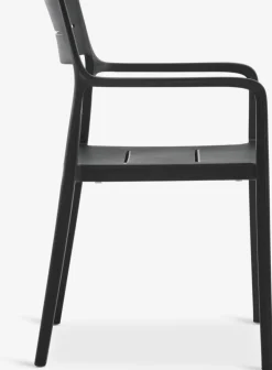 MARIELYST + INGSTRUPMARIELYST L150 table gris + 4 INGSTRUP chaises noir