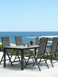 MARIELYST + MYSENMARIELYST L205 table + 4 MYSEN chaises gris