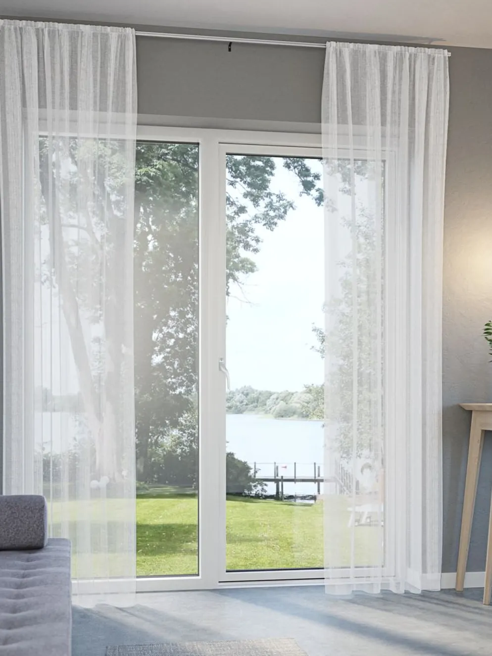 MARISKORideau MARISKO 1x140x300 blanc
