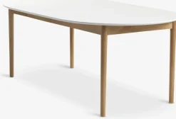 MARSTRANDTable MARSTRAND Ø110/110x200 blanc/naturel