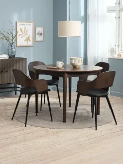 MARSTRANDTable MARSTRAND Ø110/110x200 chêne foncé