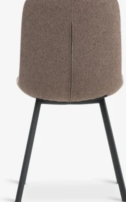 MELBYChaise MELBY tissu brun clair/noir