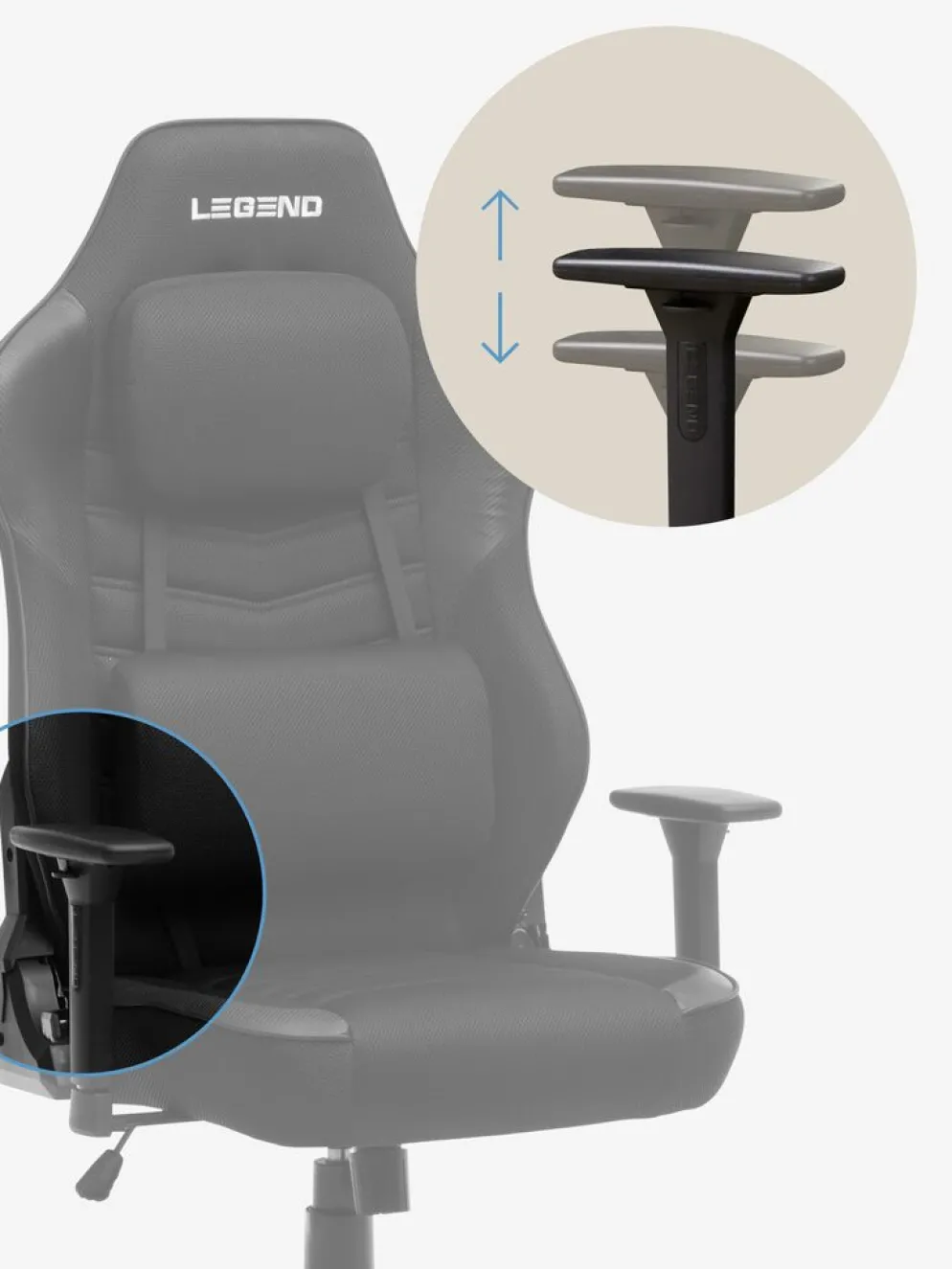MELLERUPChaise gaming MELLERUP XL noir