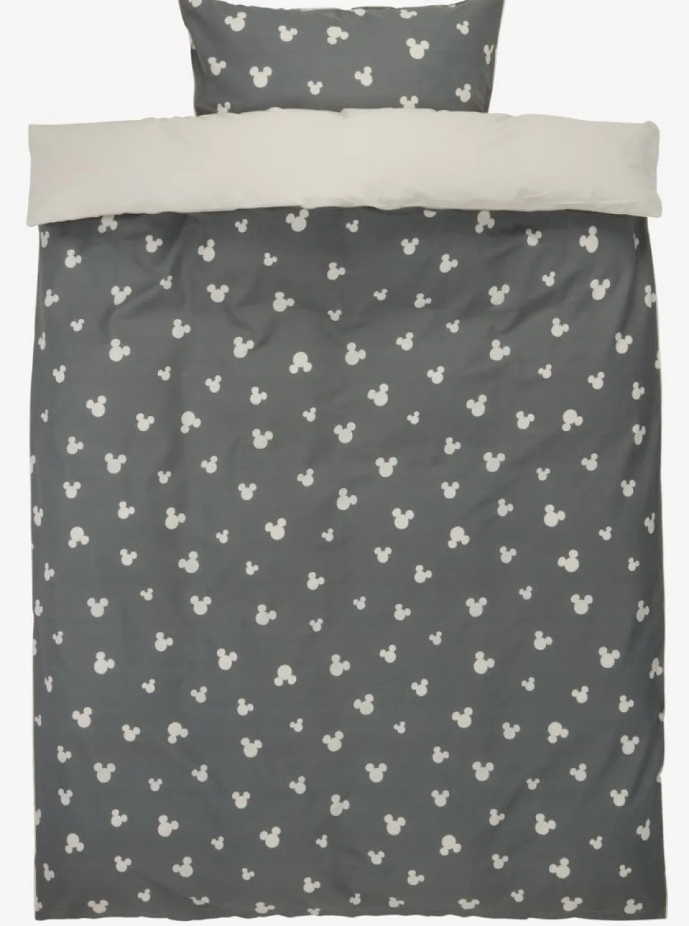 MICKEYParure de lit MICKEY 140x200 gris