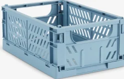 MILASPanier MILAS l16xL25xH10 pliable bleu