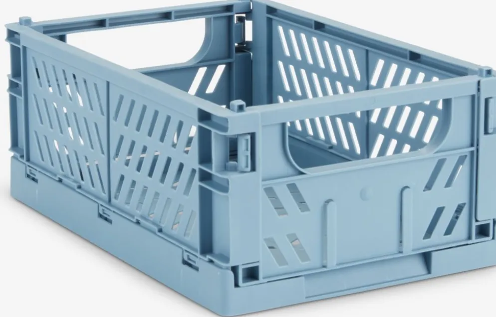 MILASPanier MILAS l16xL25xH10 pliable bleu