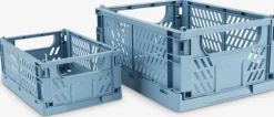 MILASPanier MILAS l25xL34xH15cm pliable bleu