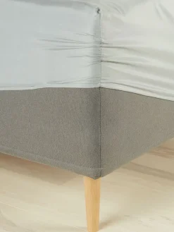 MIRIAMBasicDrap-housse MIRIAM Micro 140x200x25 gris