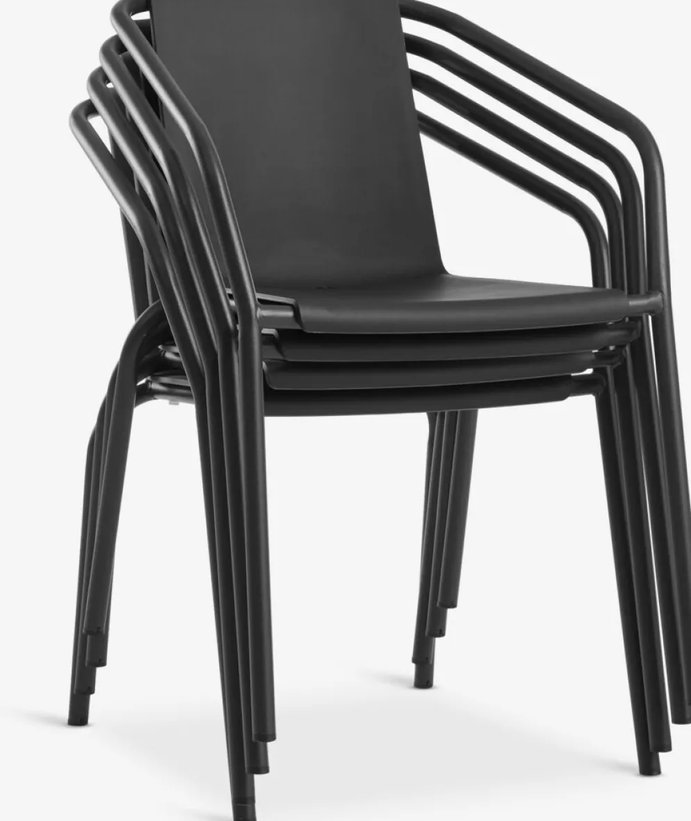 MODUMChaise empilable MODUM noir