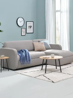 MOMMARKCanapé convertible méridienne MOMMARK tissu beige