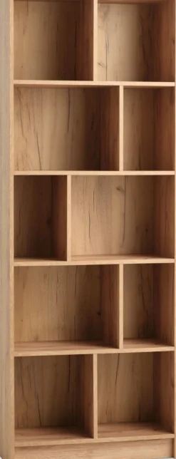 MOSBJERGBibliothèque MOSBJERG 10 tablettes coloris chêne naturel