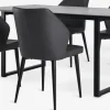MOSELUND + LUNDERSKOVMOSELUND L180 table céramique + 4 LUNDERSKOV chaises noir