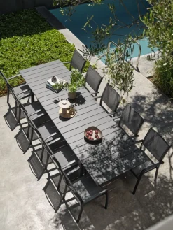 MOSSTable de jardin MOSS l95xL214/315 gris