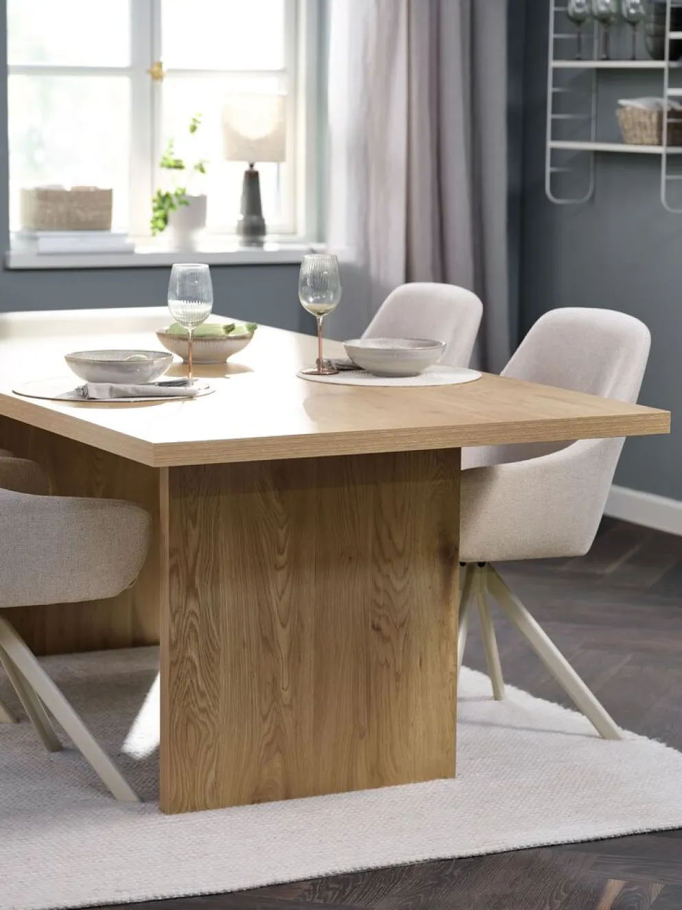 MUNKEBYTable MUNKEBY 100x220 coloris chêne