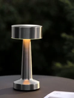 MUSVITLampe de table rechargeable MUSVIT Ø11xH21cm chrome