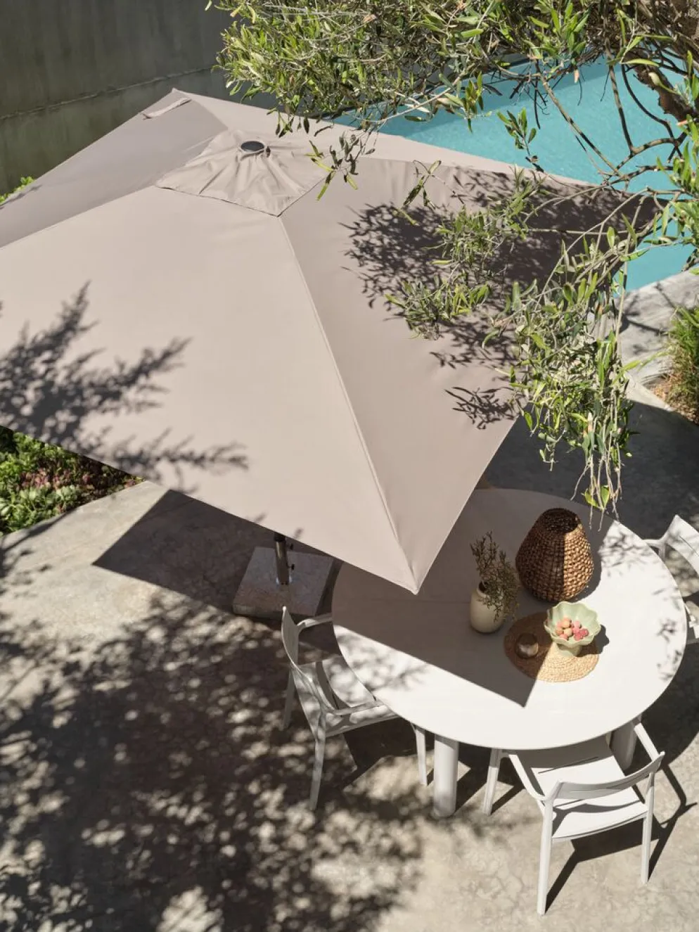 NAMDALParasol NAMDAL l280xL280 sable foncé