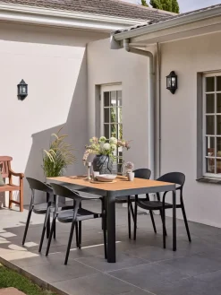 NANNESTADChaise empilable NANNESTAD gris foncé