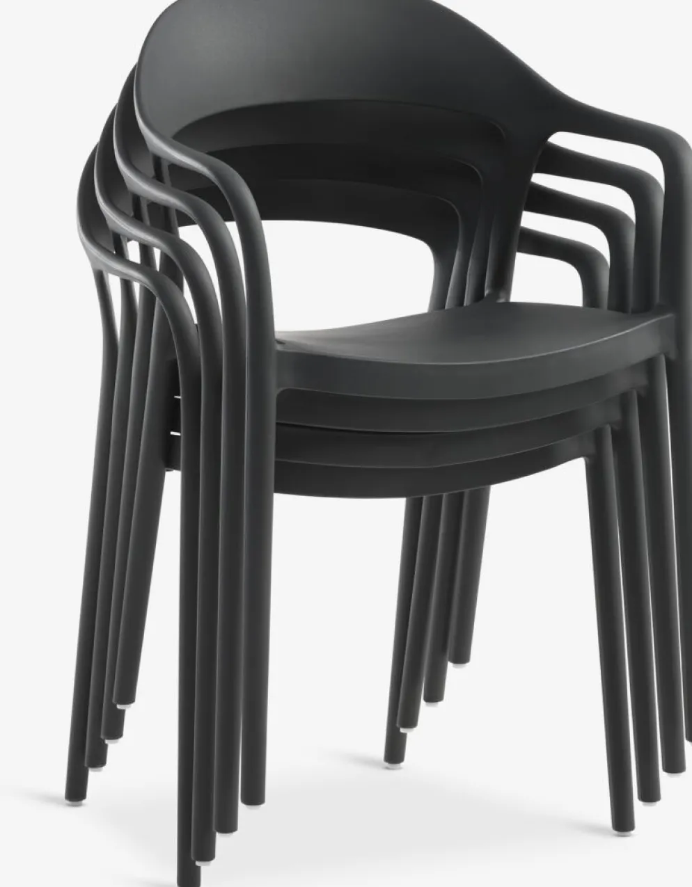 NANNESTADChaise empilable NANNESTAD gris foncé