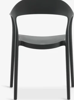 NANNESTADChaise empilable NANNESTAD gris foncé