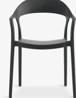 NANNESTADChaise empilable NANNESTAD gris foncé